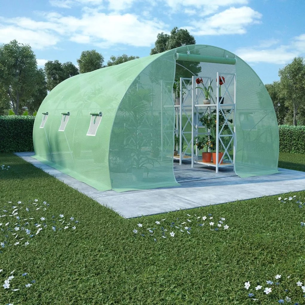 vidaXL Estufa 13,5m² 450x300x200 cm