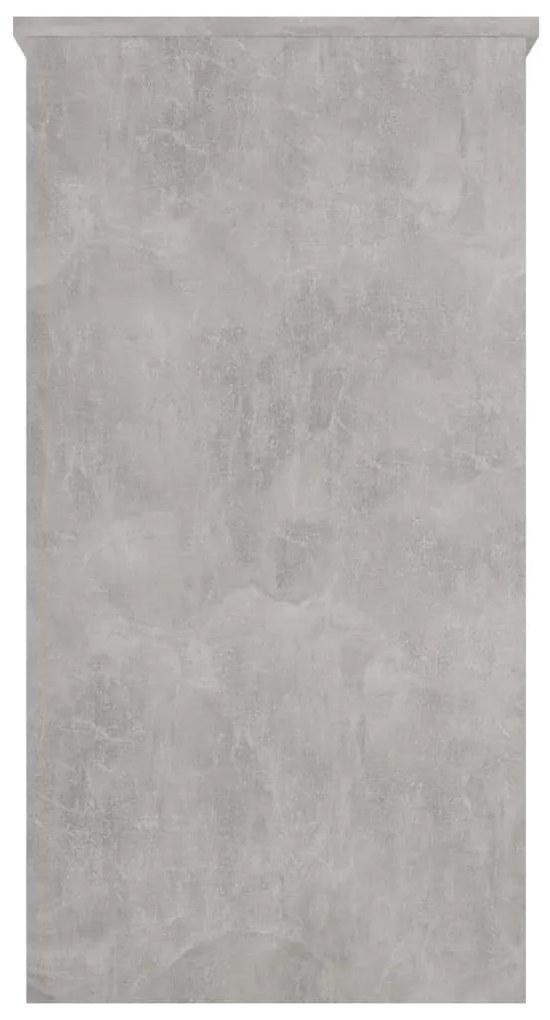 Secretária 80x40x75 cm derivados de madeira cinzento cimento