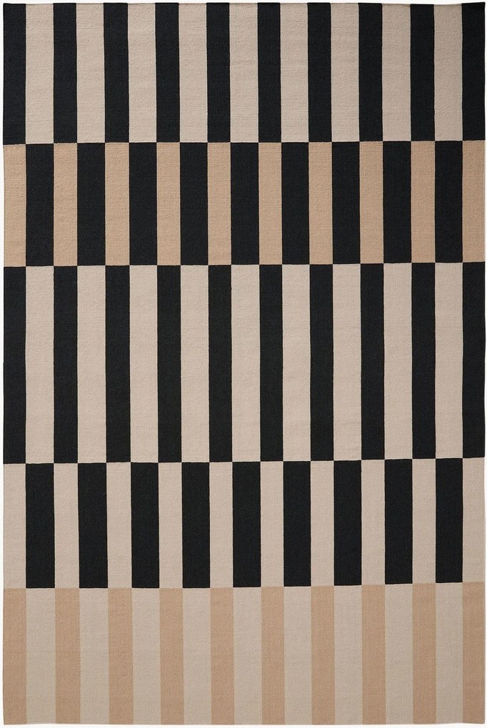 Tapete em lã artesanal de pelo curto Judith