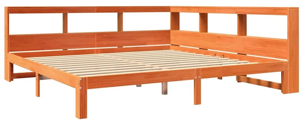 Cama com estante sem colchão 180x200 cm pinho maciço
