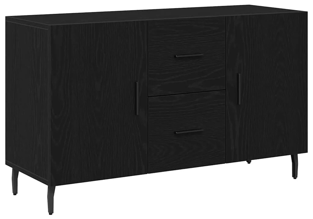 Buffet vidaXL Preto Carvalho 100x36x60 cm Madeira