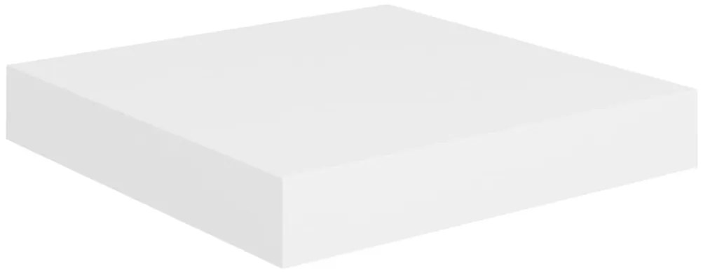 Prateleiras de parede suspensas 4 pcs 23x23,5x3,8cm MDF branco