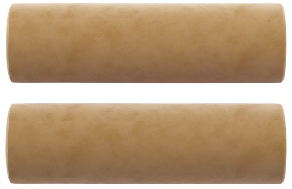 Sofá 2 lugares c/ almofadas decorativas 140 cm veludo castanho