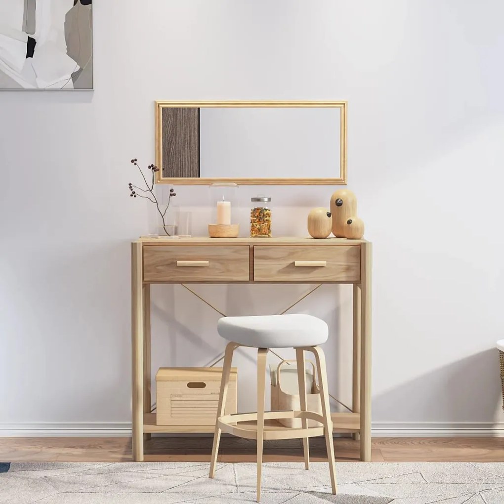 vidaXL Mesa consola 82x38x75 cm derivados de madeira