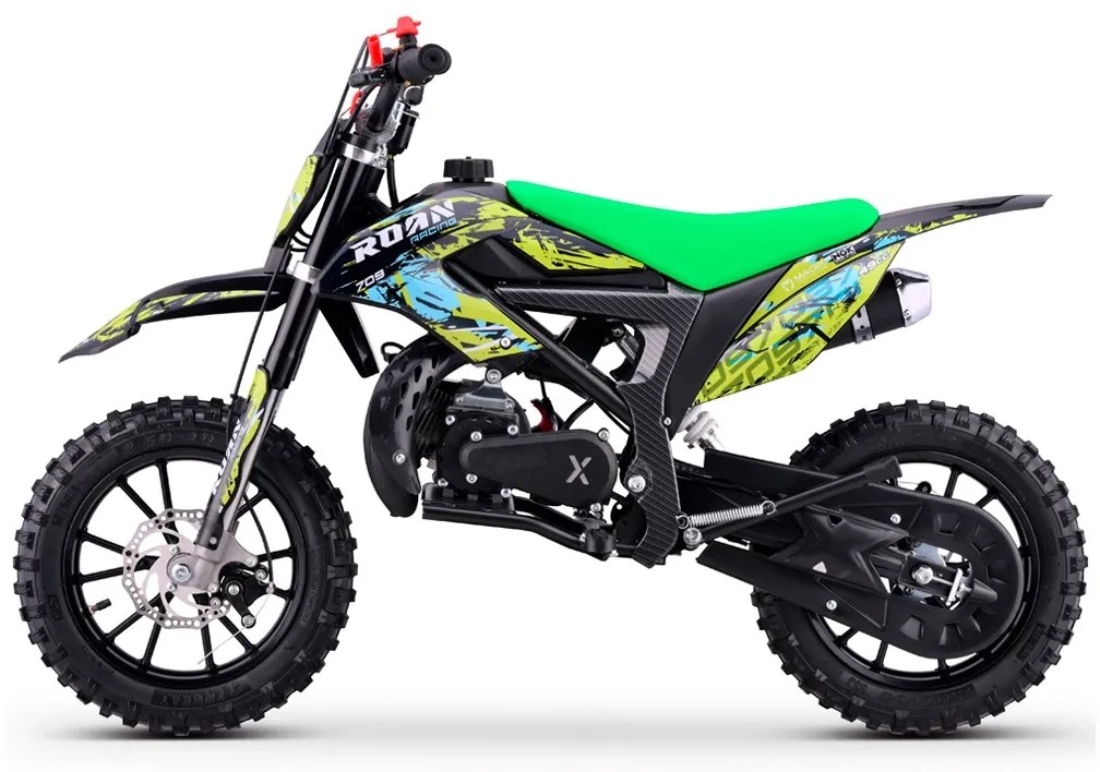 MINI MOTO PARA CRIANÇAS MiniCross Roan 709 gasolina 49cc 4.5CV VERDE