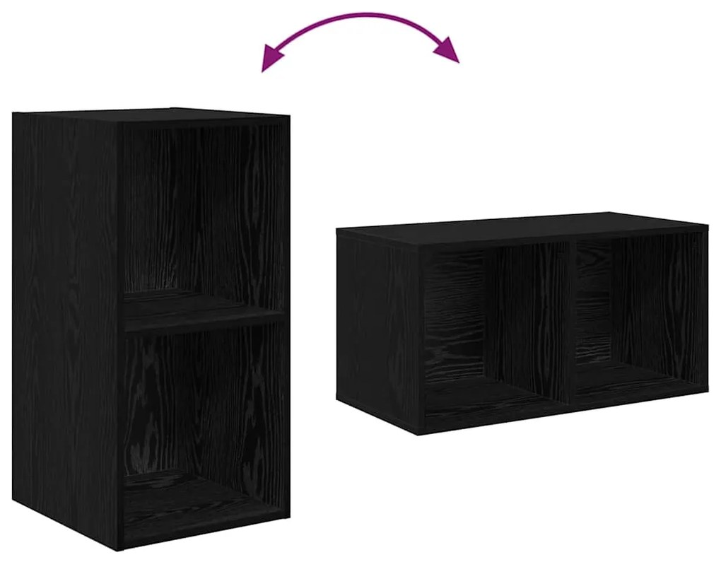 Conjunto de Estantes para TV 3 pcs Carvalho preto