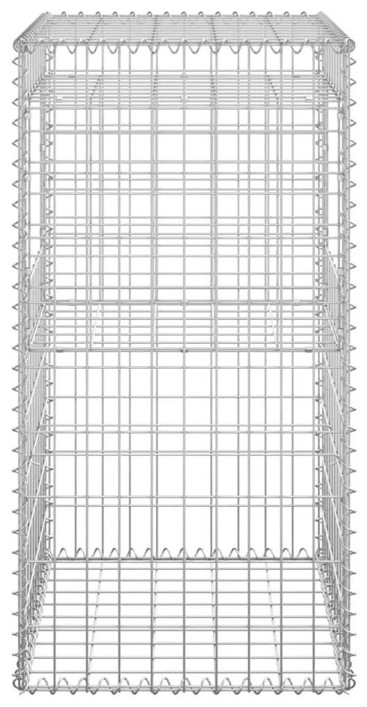 Postes/cestos gabião 2 pcs 50x50x100 cm ferro