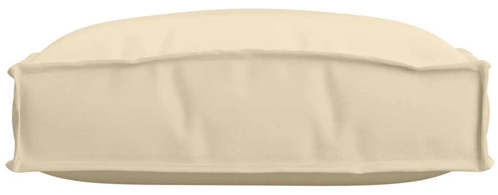 Almofadas de Palete para Assento 2 pcs Beige 40x40x8 cm Tecido Oxford