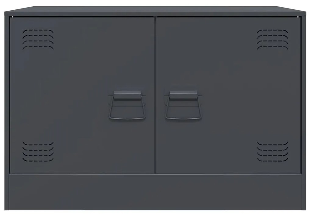 Móveis de TV 2 pcs 67x39x44 cm aço antracite