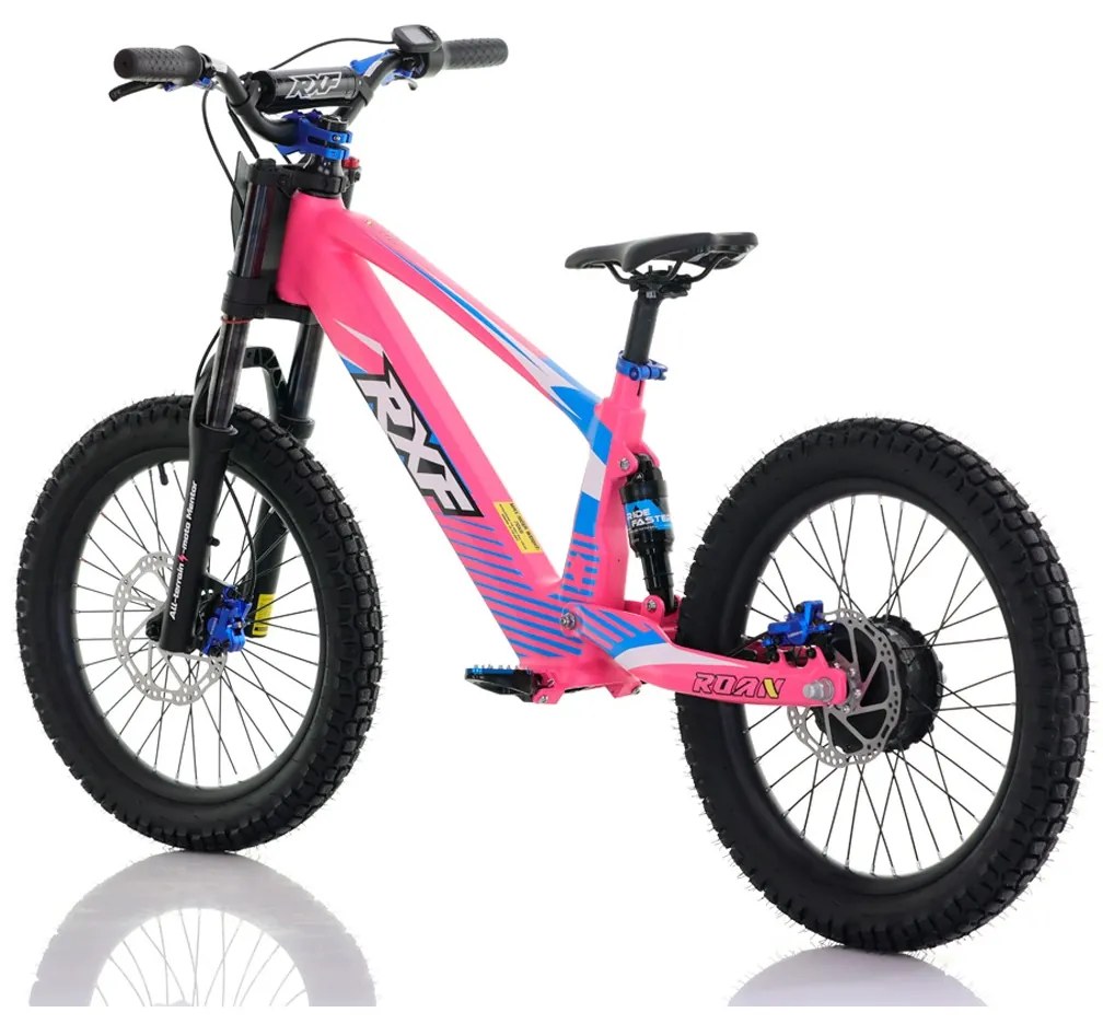 Bicicleta elétrica infantil 750W 20" RXF Evo Racing Rosa