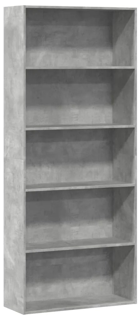 vidaXL Estante 80x30x189 cm derivados de madeira cinzento