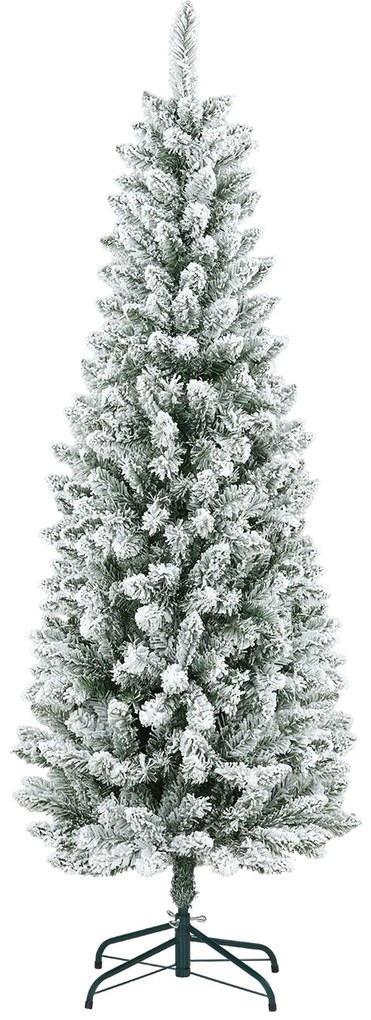 HOMCOM Árvore de Natal 180 cm Árvore de Natal Artificial Coberta de Ne