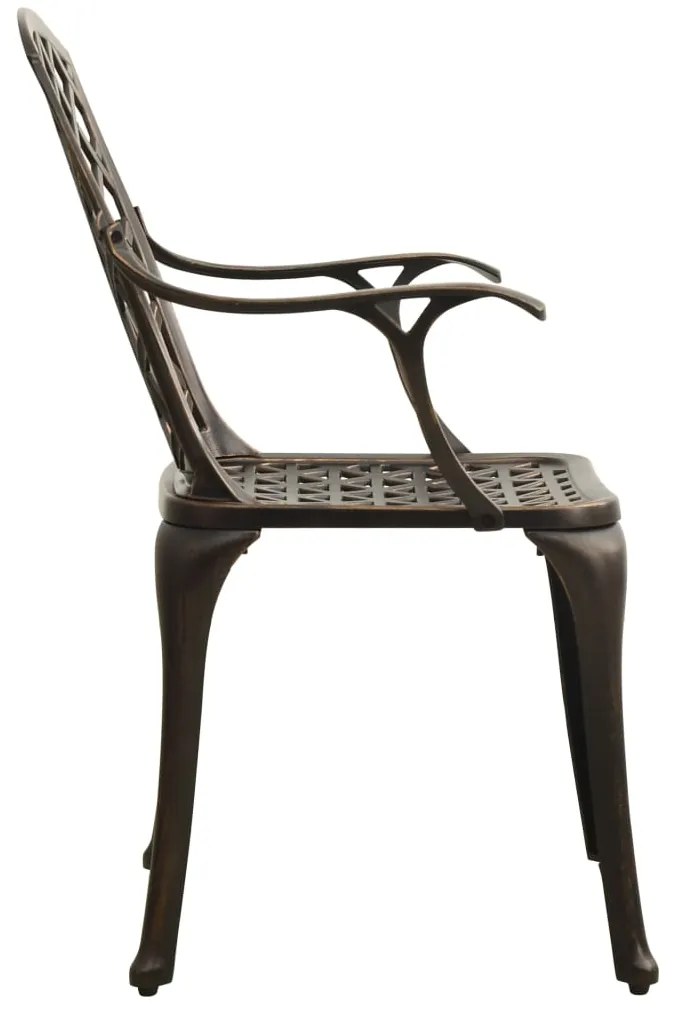 5 pcs conjunto bistrô alumínio fundido bronze