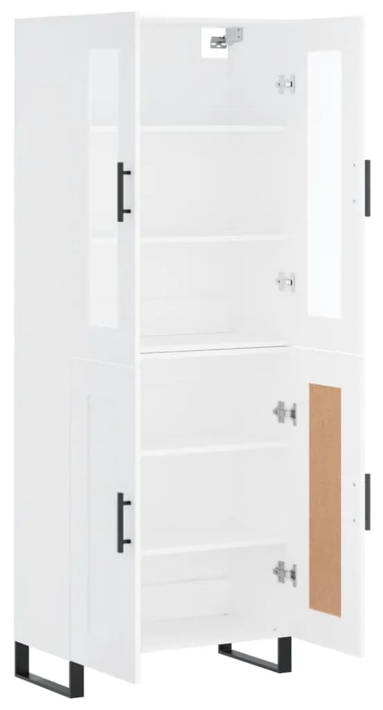 Armário alto 69,5x34x180 cm derivados de madeira branco