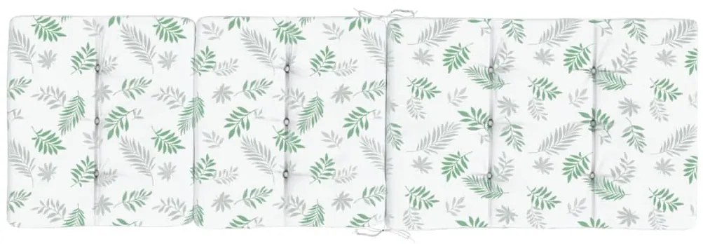 Almofadões p/ cadeira de terraço 2 pcs tecido oxford folhas