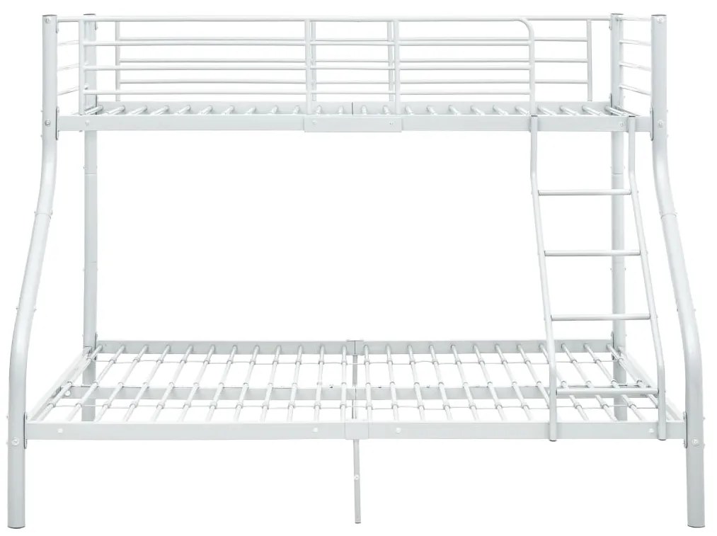 Estrutura de beliche 140x200/90x200 cm metal branco