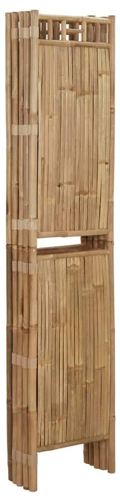 Biombo/divisória com 5 painéis 200x180 cm bambu