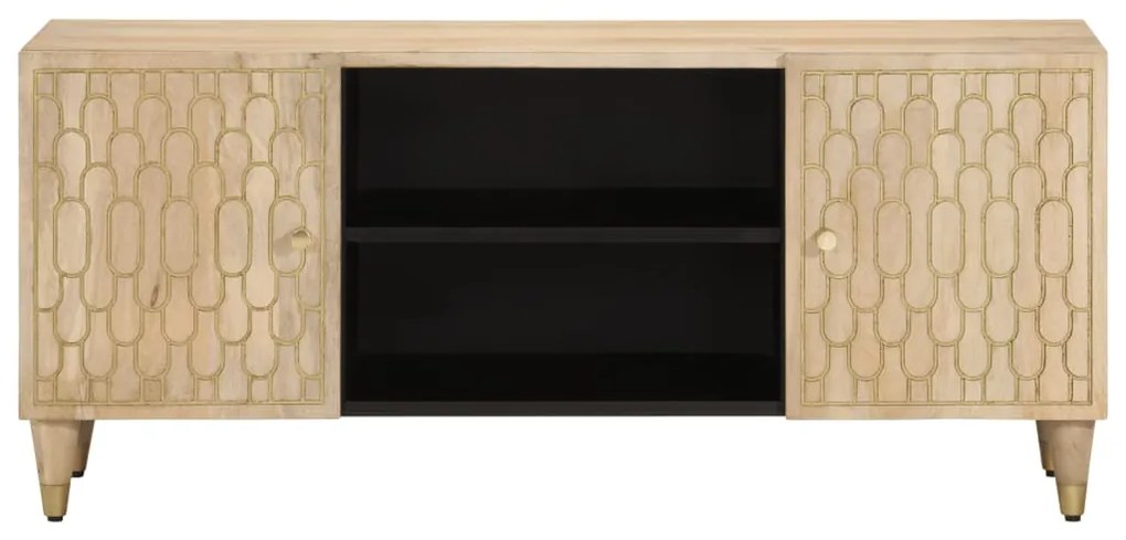 Móvel de TV 105x33x46 cm madeira de mangueira maciça