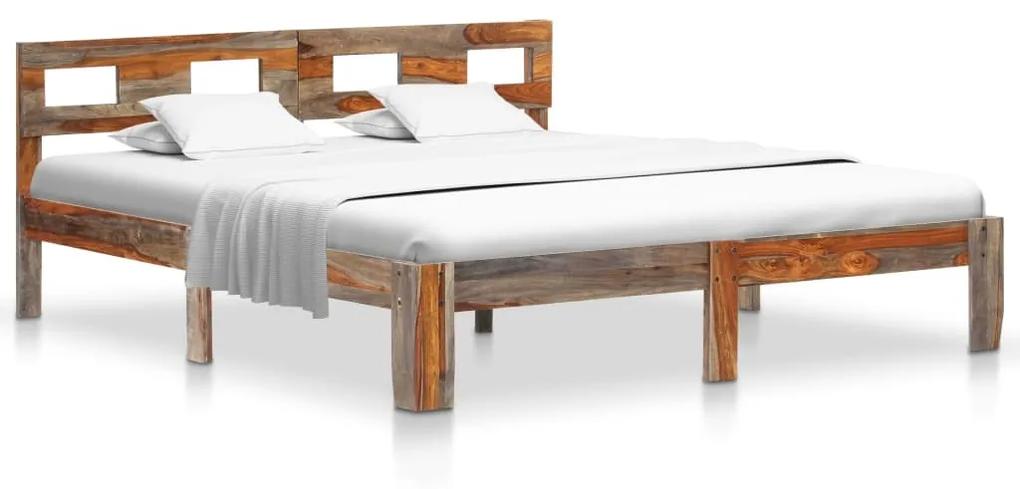 Estrutura de cama 180x200 cm madeira de sheesham maciça
