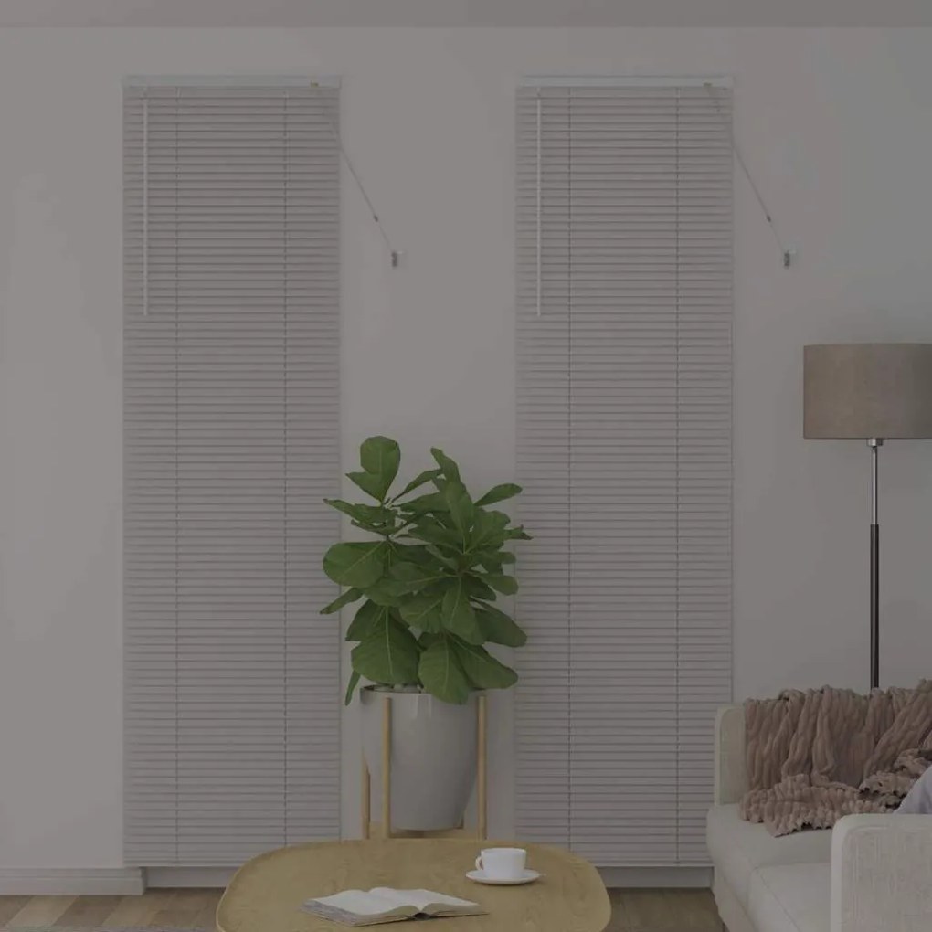 Persiana de Janela com cortinas Outros Manual Branco 80 x 130 cm Alumí