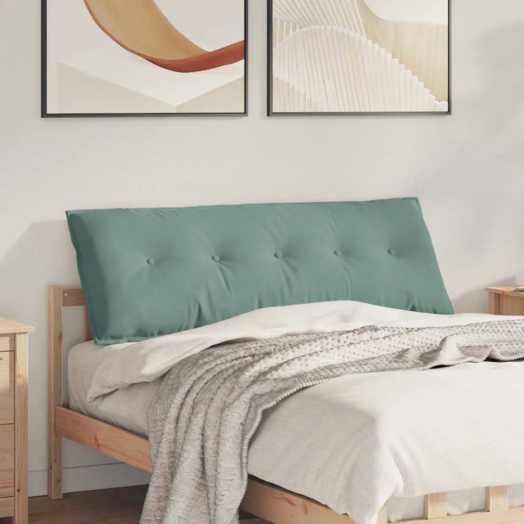 vidaXL Travesseiro para Costas Verde do Mar 140 x 50 cm