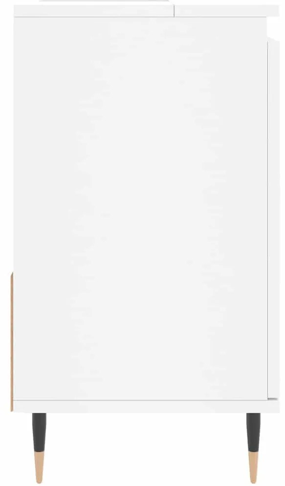 Armário de casa de banho 65x33x60cm derivados de madeira branco