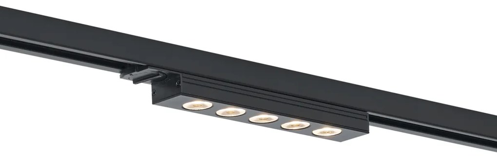 LED Candeeiro de teto moderno preto para sistema de calhas monofásico 5W 370 lm 3000K - Iconic Tsiri Moderno
