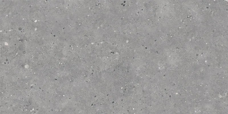 Mexen Flakes Amostra de grés esmaltado retificado cinza G1, ladrilho de piso e parede, entalhe - TL411-00-S