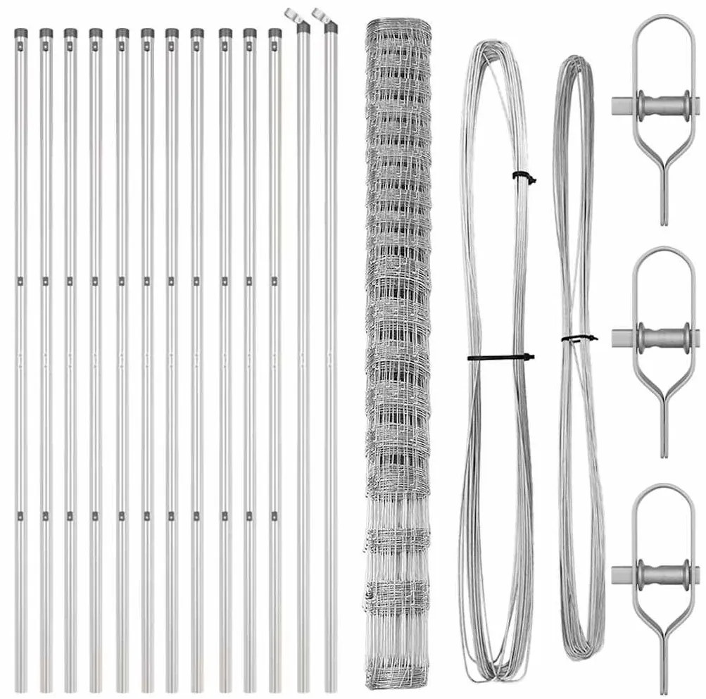 Cerca de Campo 1,6x25 m em Aço Galvanizado