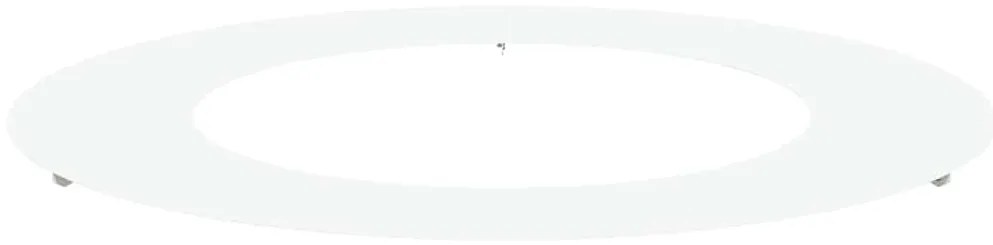 Plantadeira de Metal Branca Branca Metal 80 cm de diâmetro