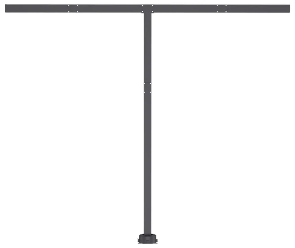 Toldo automático com LED e sensor de vento 300x250 cm antracite