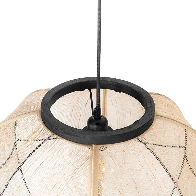 Candeeiro de suspensão oriental castanho 48 cm - Rob Oriental