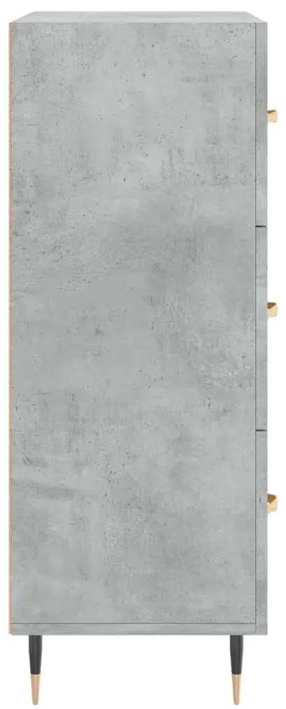Aparador 69,5x34x90 cm madeira processada cinza cimento