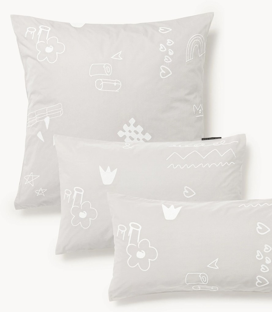 Westwing Crosby Studios, Fronha de almofada em algodão com padrão bordado Jouy