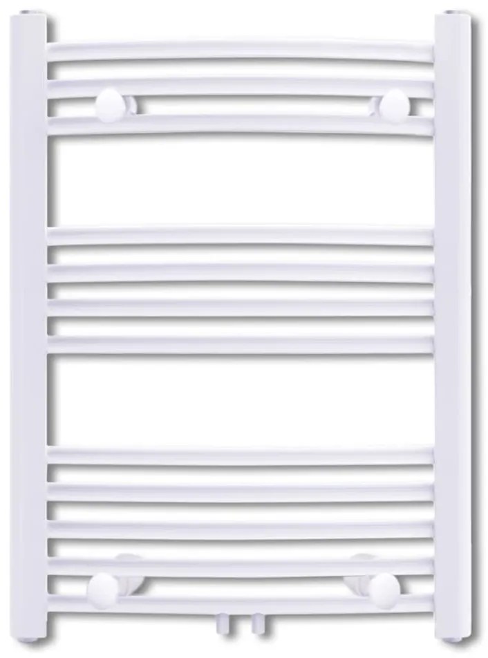 Aquecedor toalhas banheiro curvo 500 x 764 mm conector lateral e centr