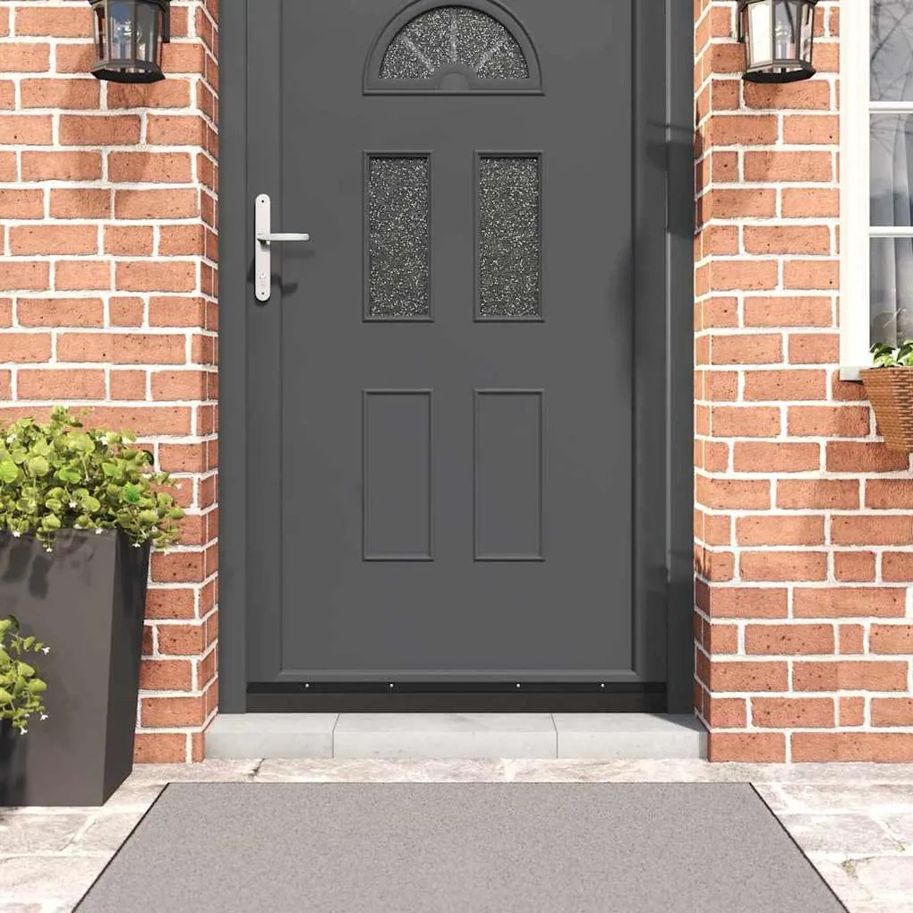 vidaXL Selos de Escovas para Porta com Parafuso 6 pcs Preto 100 cm