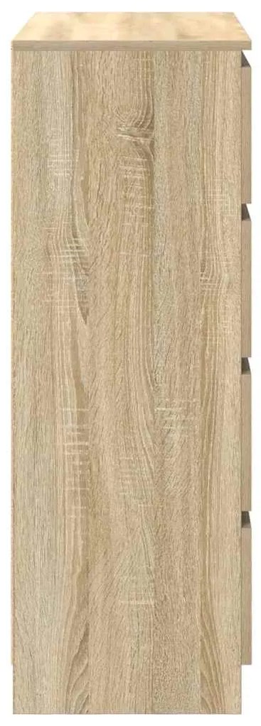 Aparador 80x35x99 cm deriv. de madeira carvalho sonoma