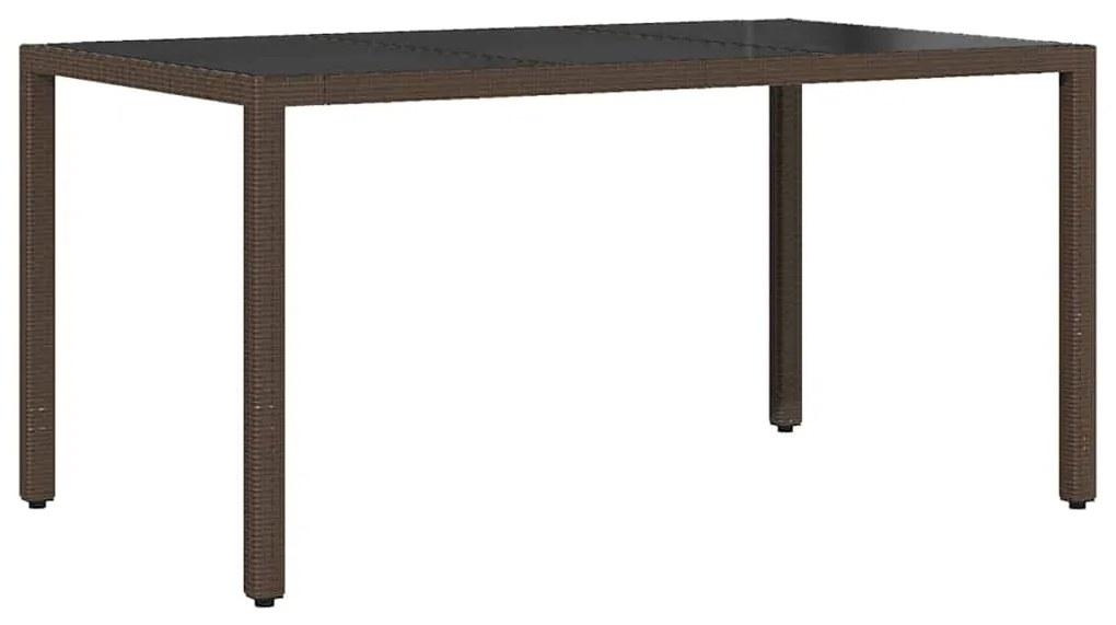 Conjunto de Jantar para Jardim 5 pcs Castanho 150 x 90 x 75 cm