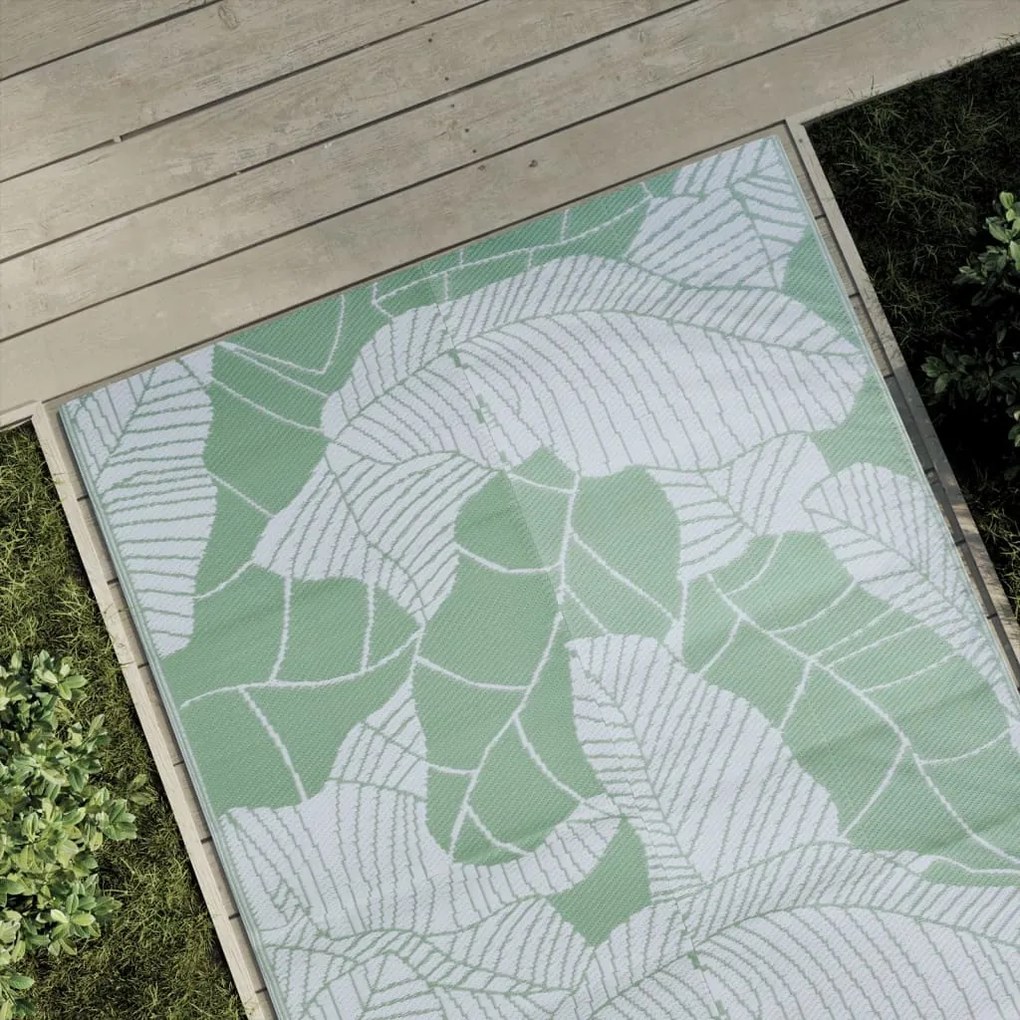 vidaXL Tapete de exterior 120x180 cm ARAKIL PP Verde