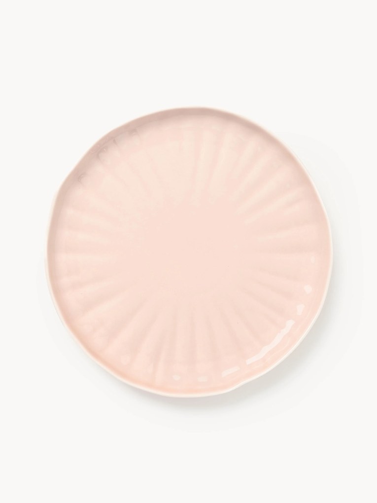 Pratos de jantar em porcelana com relevo Sali, 4 uni.