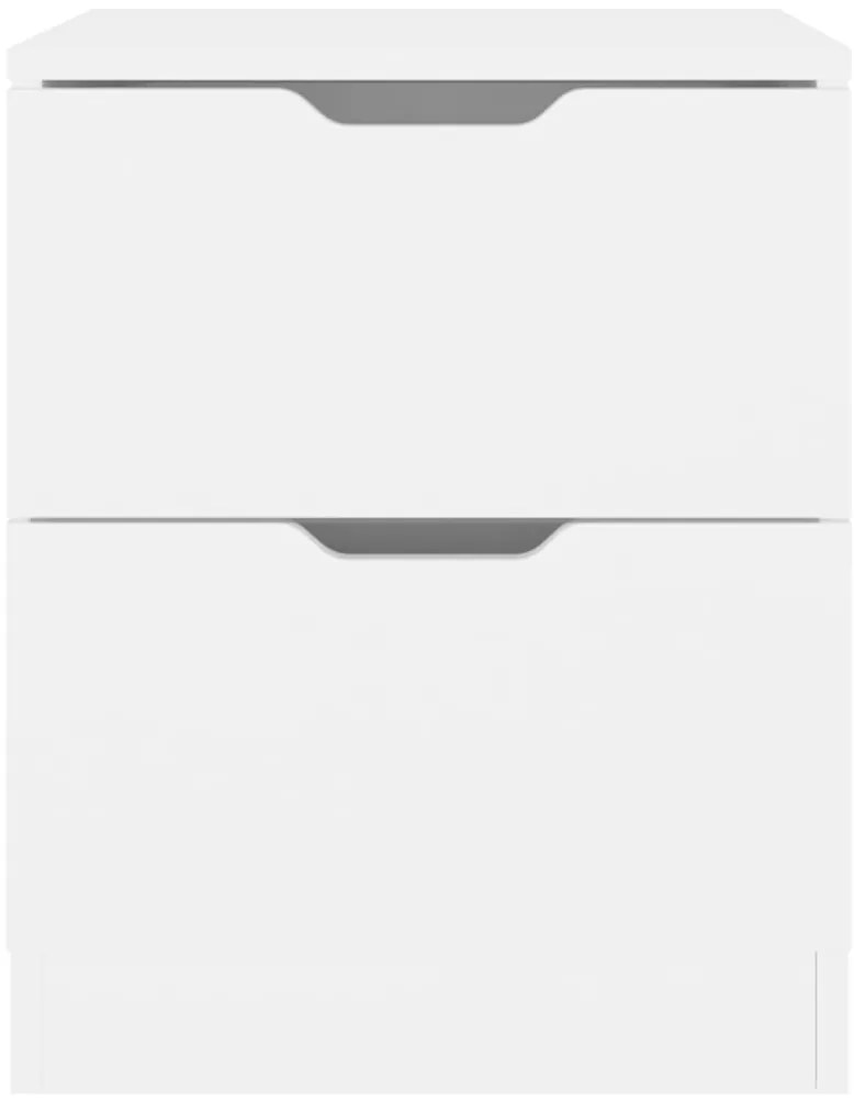 Mesa de cabeceira 40x40x50 cm contraplacado branco