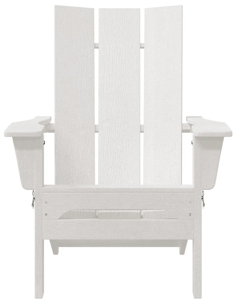 Cadeira Adirondack Reclinável Branca 74,5x80,5x90 cm HDPE