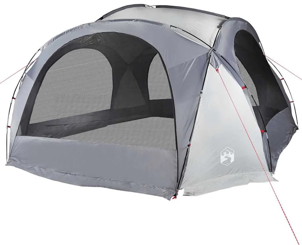 Tenda de festas impermeável branco e cinzento