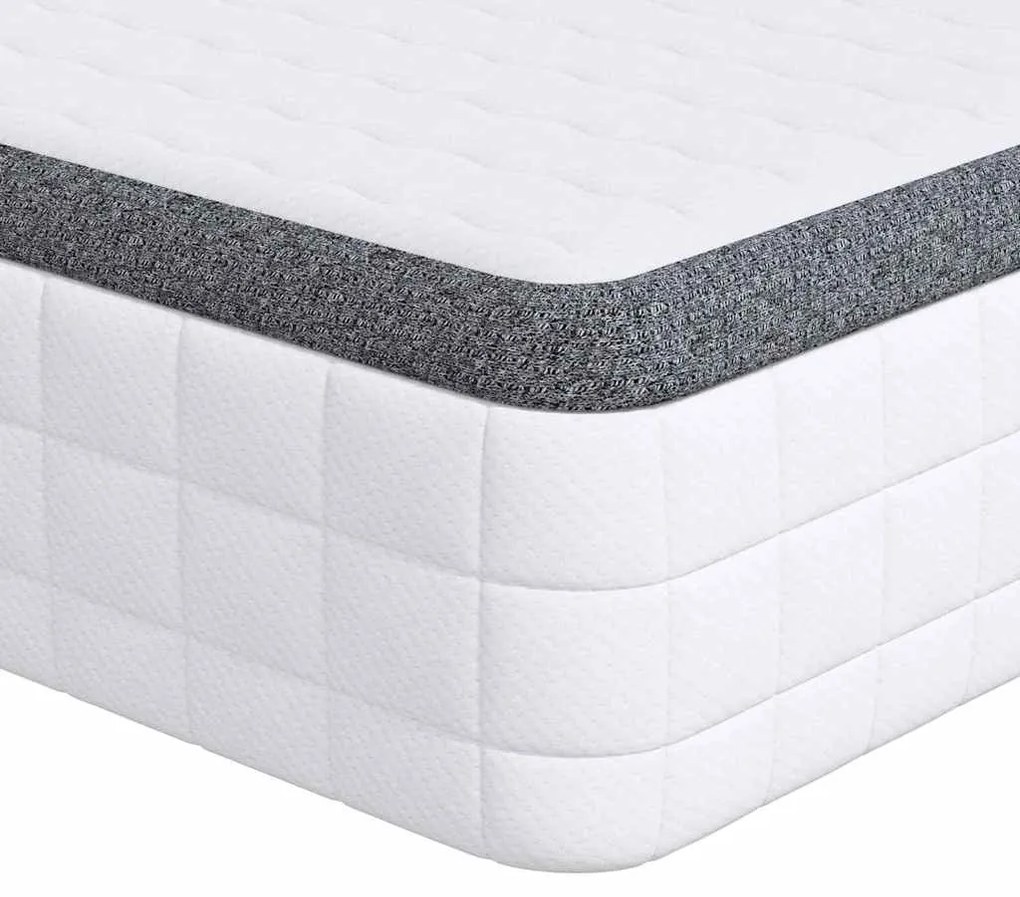 Colchões 2 pcs Branco, Cinza 70 x 190 cm Tecido Tricotado