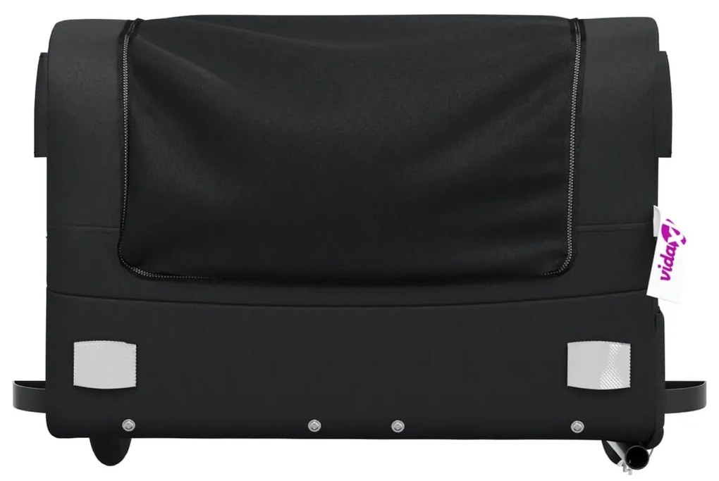 Reboque para bicicleta 45 kg ferro preto
