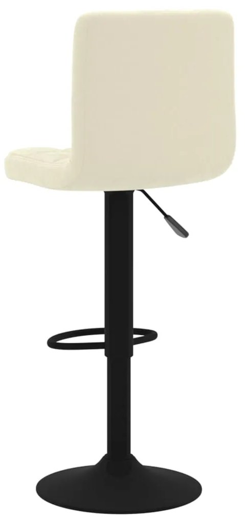Bancos de bar 2 pcs veludo creme