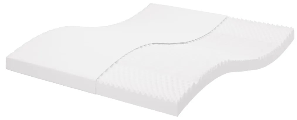 Colchão de espuma 200x220 cm 7 zonas dureza 20 ILD branco