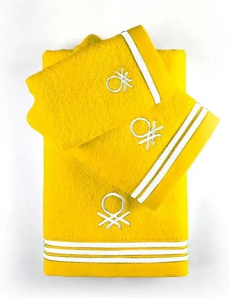 Jogo de toalhas Benetton Rainbow Amarelo (3 pcs)