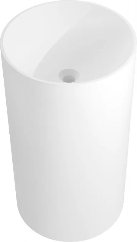 Mexen Ajax-01 lavatório de pé de conglomerado 45 x 45 cm, branco mate - 26504500