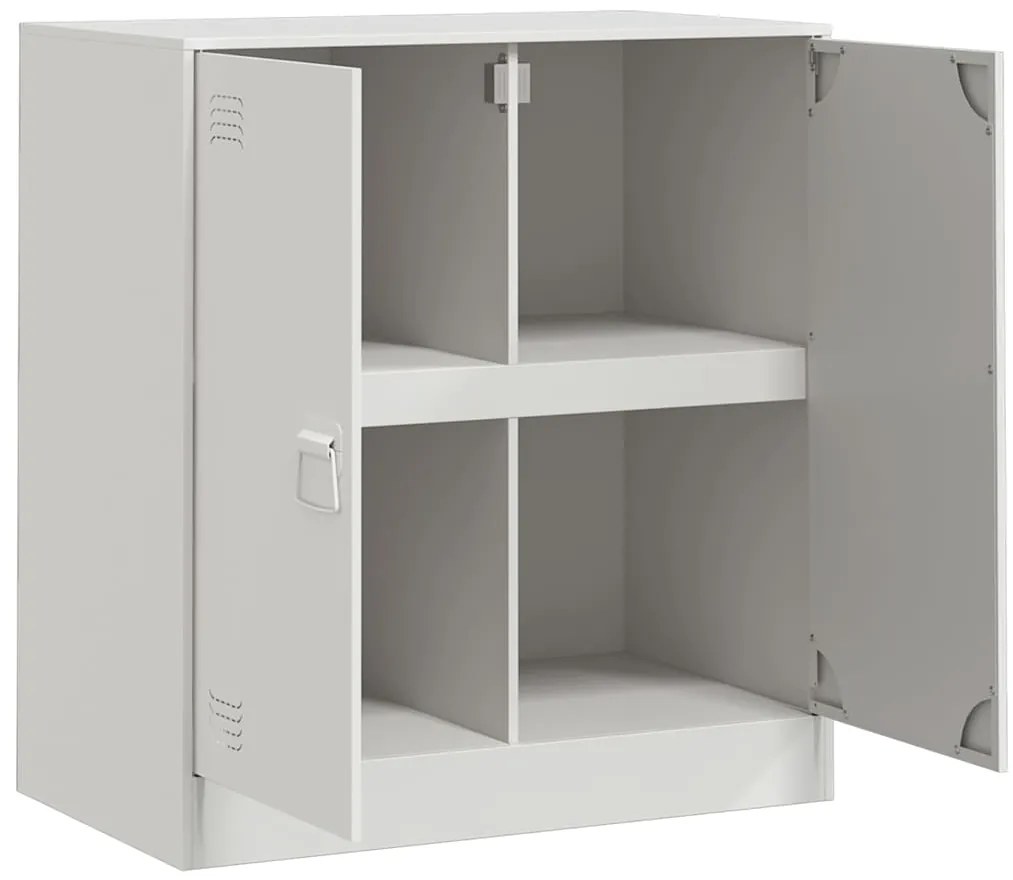 Aparador 67x39x73 cm aço branco